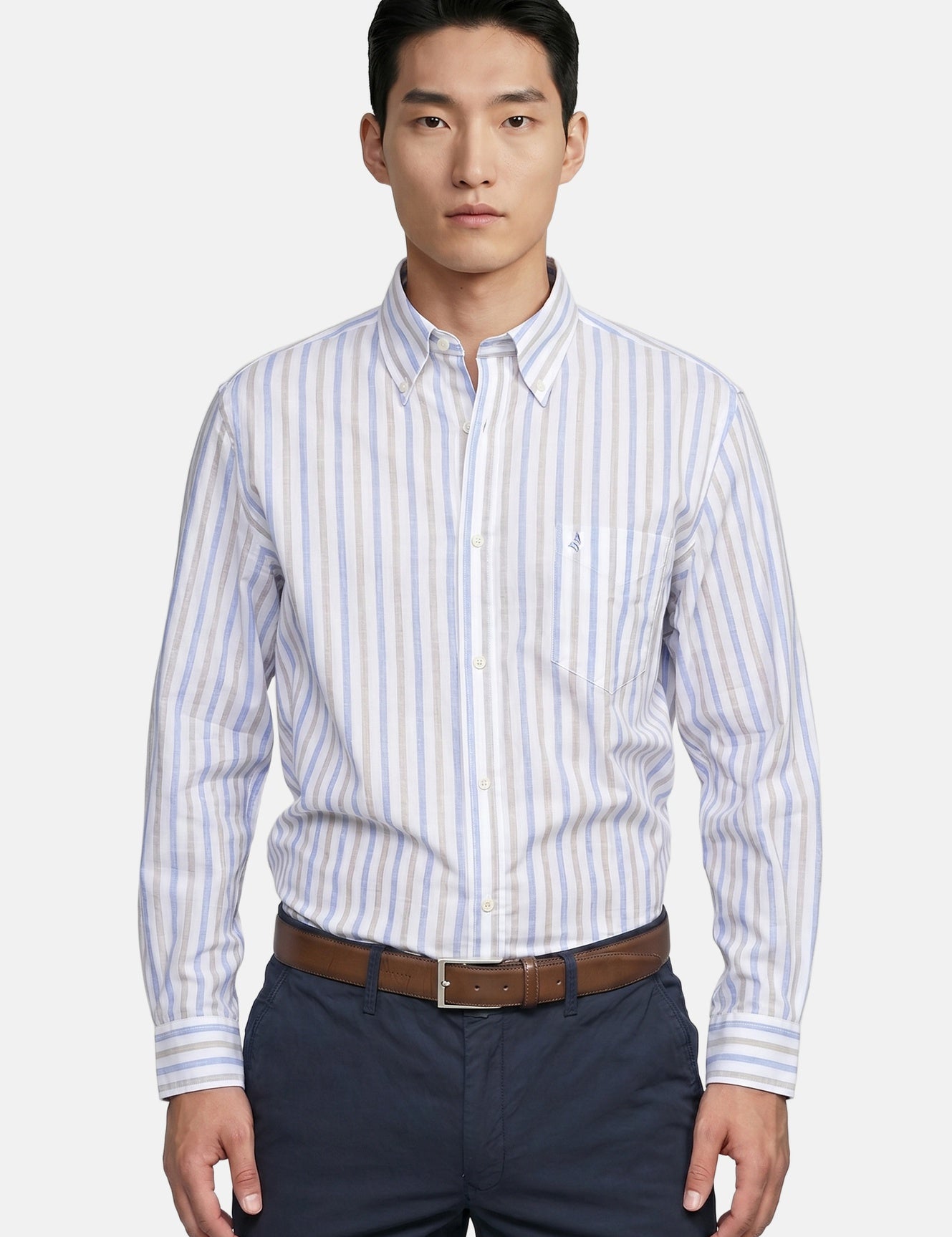 Camicia in Cotone Beige Navigare