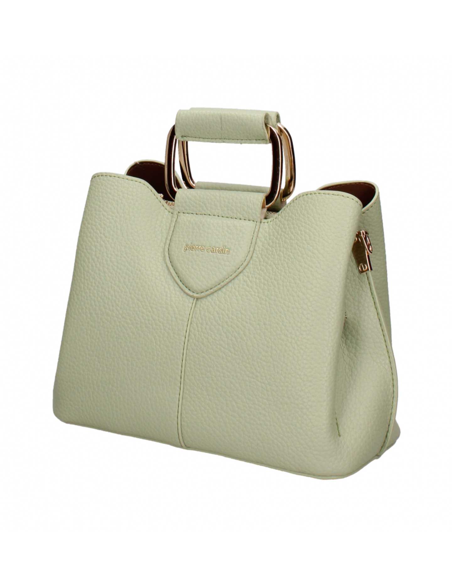 Borsa a Mano in Pelle Vegana Verde