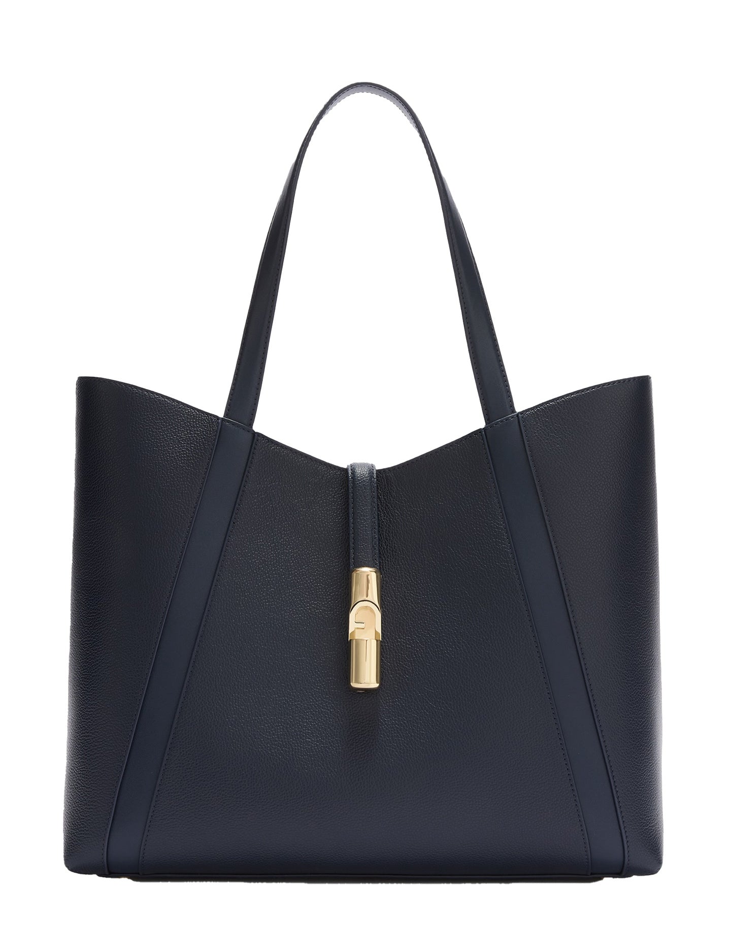 Borsa a Spalla in Pelle Blu Scuro Furla