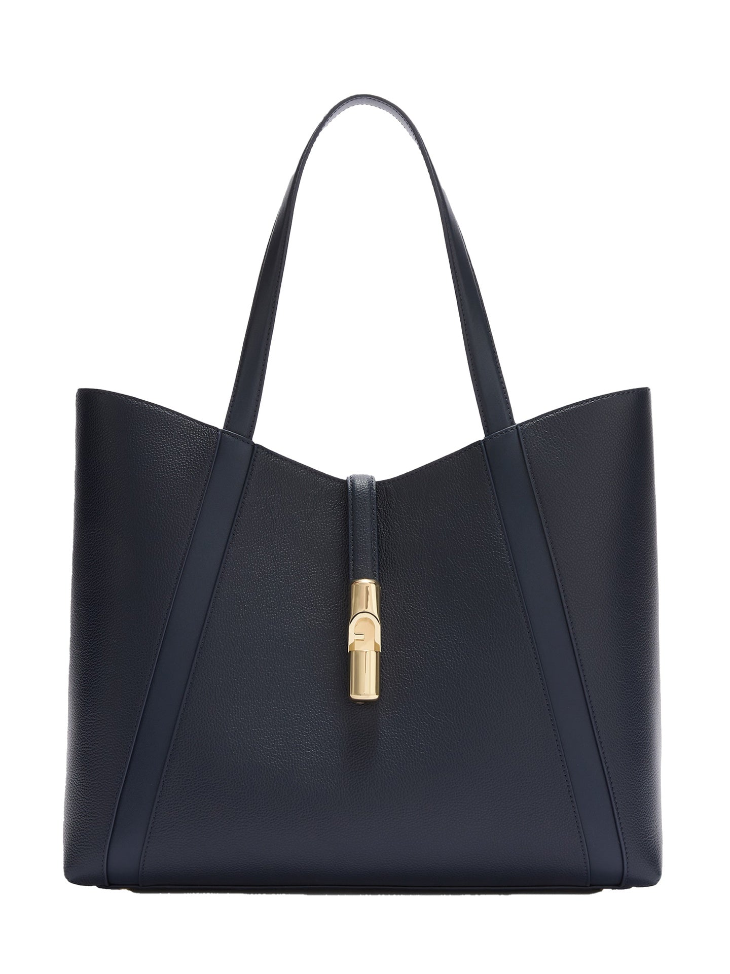 Borsa a Spalla in Pelle Blu Scuro Furla