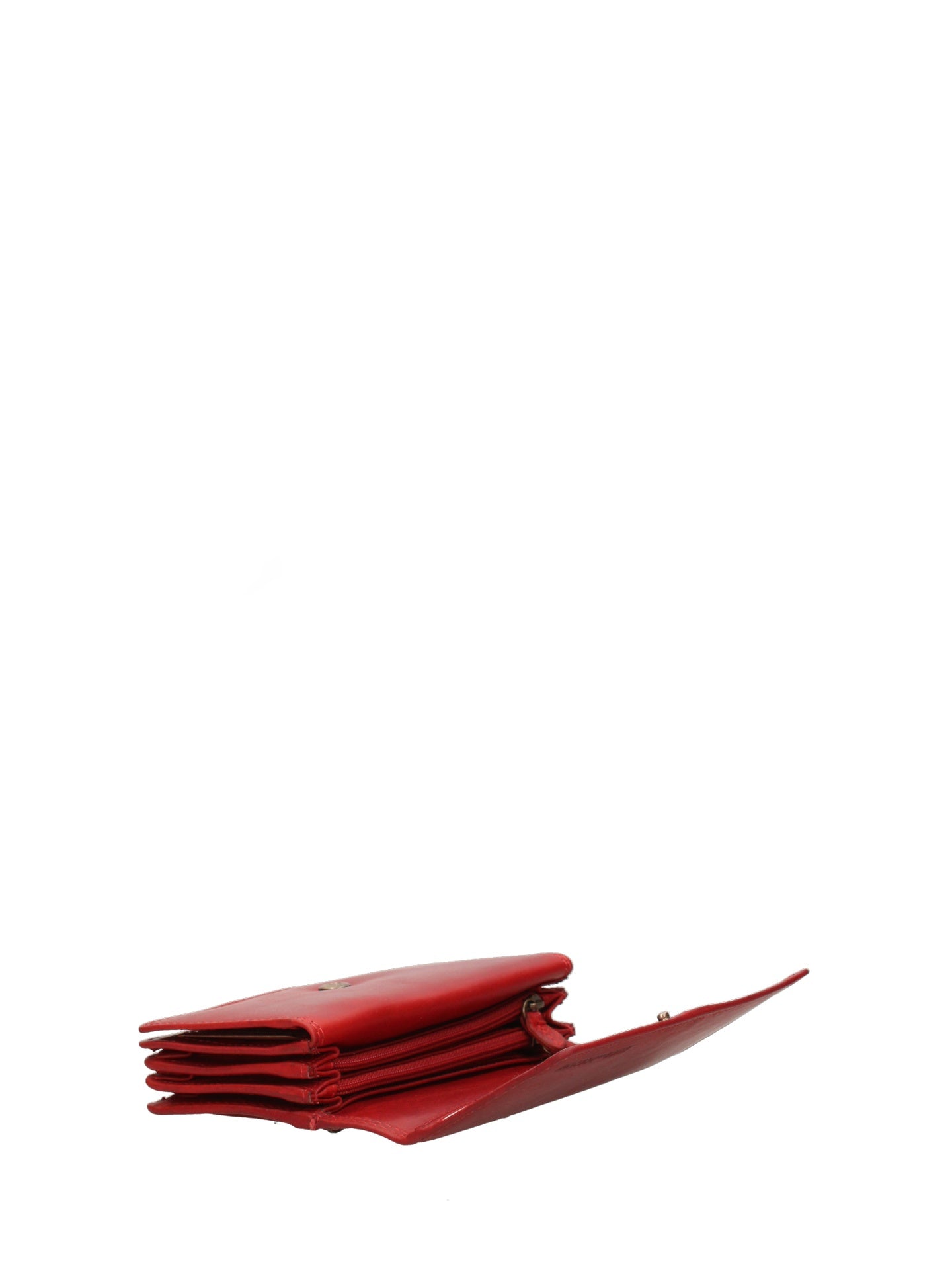 Portafoglio in Vera Pelle Rosso