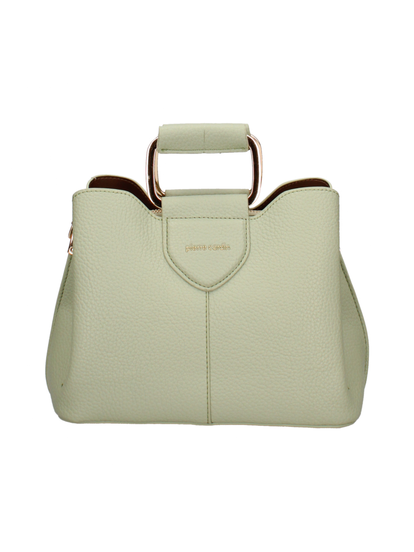 Borsa a Mano in Pelle Vegana Verde Pierre Cardin