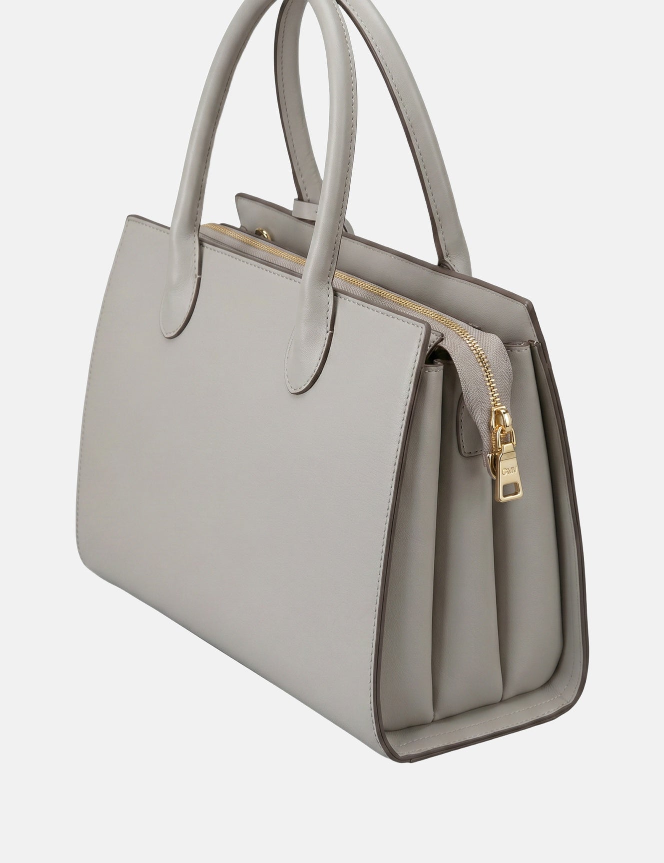 Borsa a mano in Pelle Vegana Grigio