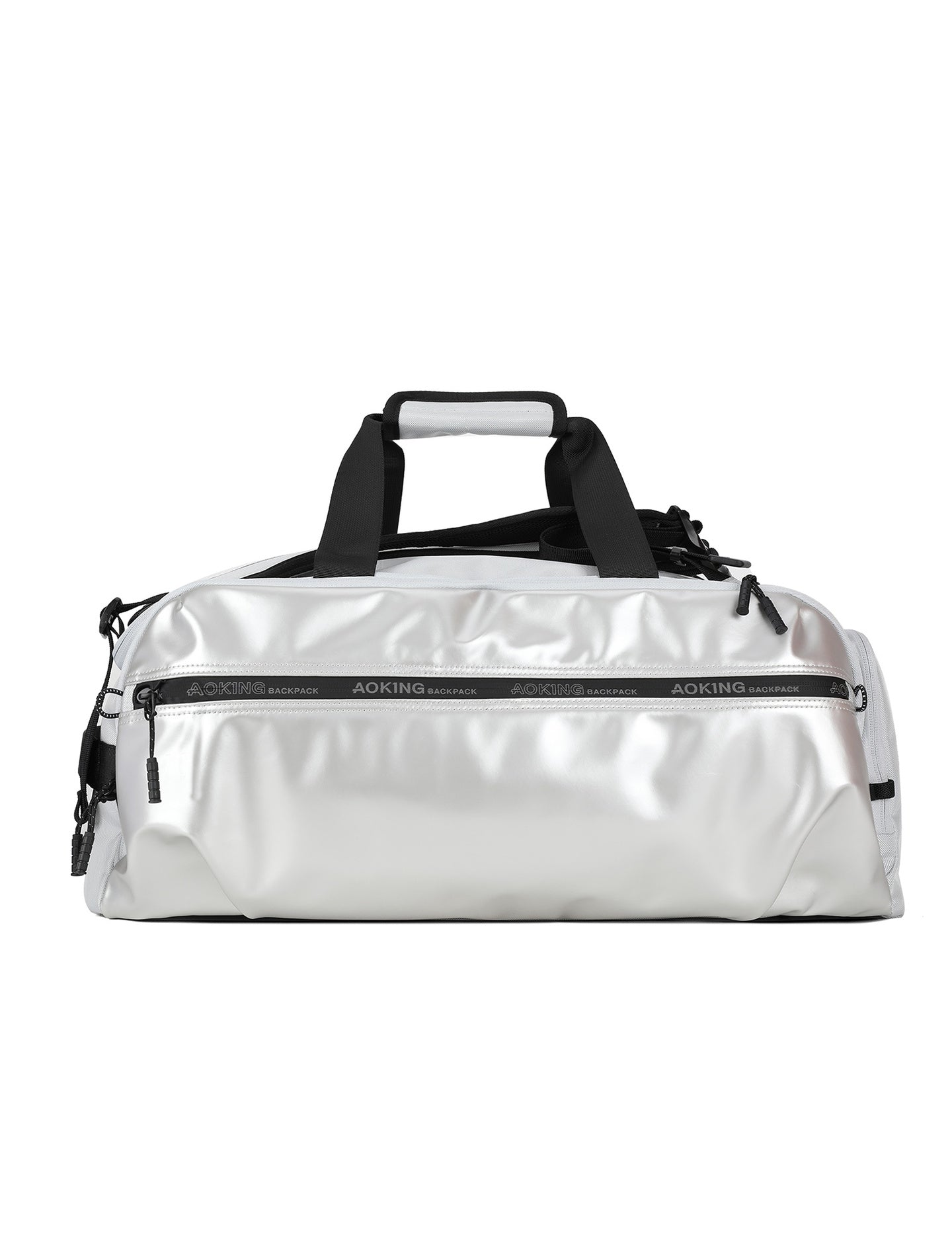 Zaino Unisex in Poliestere in Poliestere Grigio Chiaro Aoking