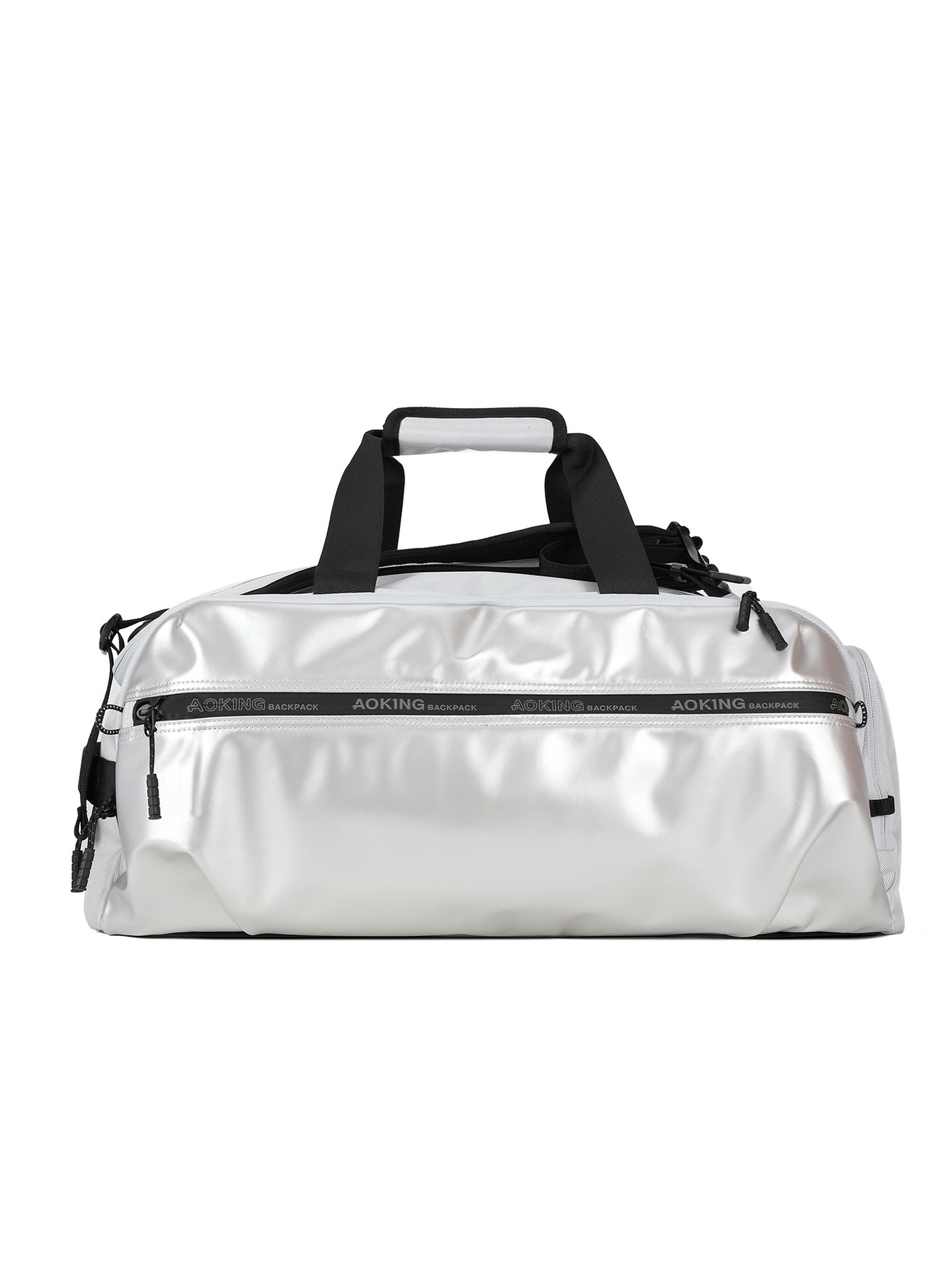 Zaino Unisex in Poliestere in Poliestere Grigio Chiaro Aoking