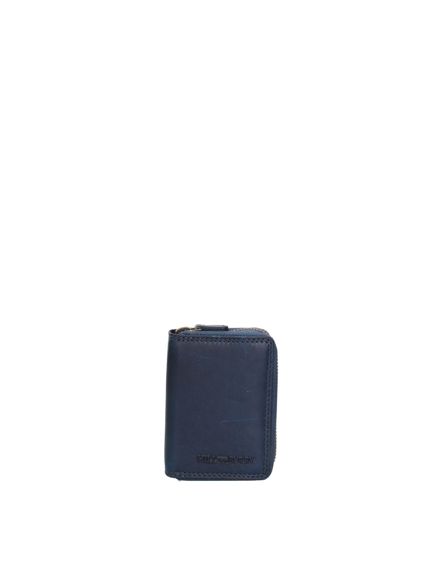 Portafoglio in Vera Pelle Blu