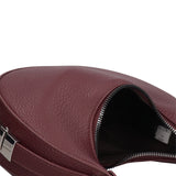 Borsa a Spalla in Pelle Vegana Bordeaux