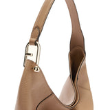 Borsa a Spalla in Pelle Sabbia