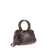 Chocolate Genuine Leather Satchel Bag