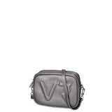 Borsa a Tracolla in Genuine Printed Suede Leather Grigio