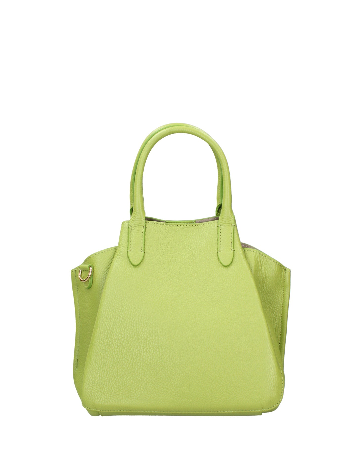 Borsa a Mano in Dollaro Leather Verde