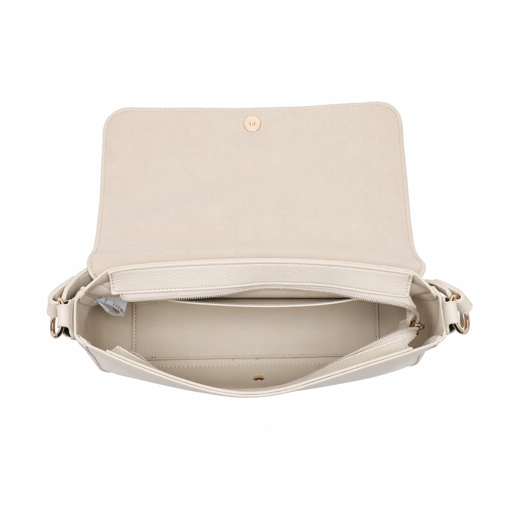 Borsa a Tracolla in Pelle Vegana Beige