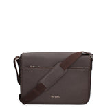Dunkelbraune Schultertasche aus echtem Leder