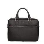 Borsa in Vera Pelle Nero Pierre Cardin