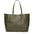 Borsa a Mano in 100% Cow Leather Verde Militare Chiara Ferretti