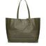 Borsa a Mano in 100% Cow Leather Verde Militare Chiara Ferretti