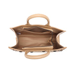 Borsa Shopper in Pelle Vegana Marrone Chiaro