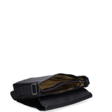Dunkelblaue Schultertasche aus echtem Leder