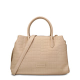 Borsa a Mano in Pelle Vegana Beige