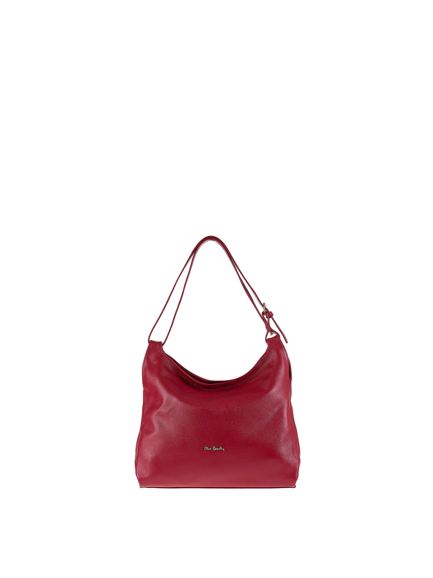 Borsa a Spalla in Vera Pelle Rubino Pierre Cardin
