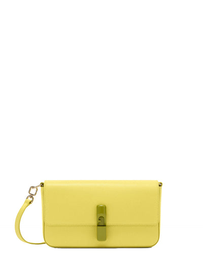 Borsa a Tracolla in Pelle Giallo