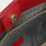 Borsa a mano in Pelle Vegana Rosso