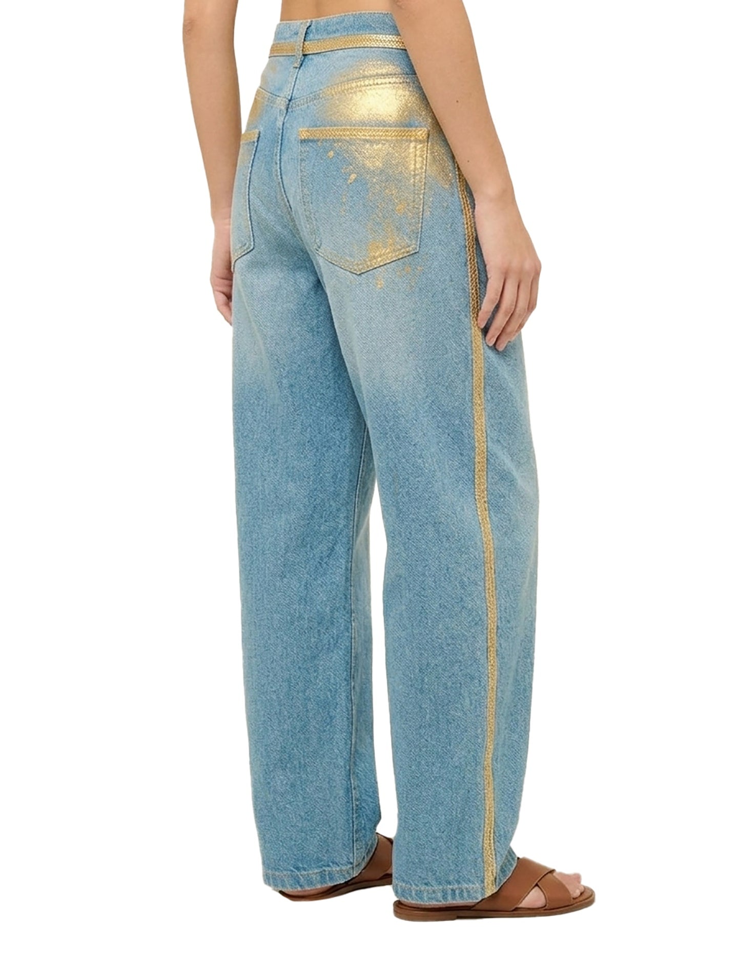 Jeans Donna in Cotone Blu