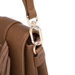Borsa a Tracolla in Polyurethane Marrone