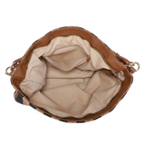 Borsa a Tracolla in Poliestere Marrone