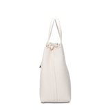 Borsa a Mano in Pelle Vegana Bianco