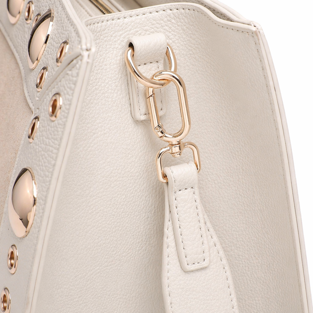 Borsa Shopper in Pelle Vegana Beige