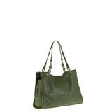 Borsa a Spalla in Vera Pelle Verde