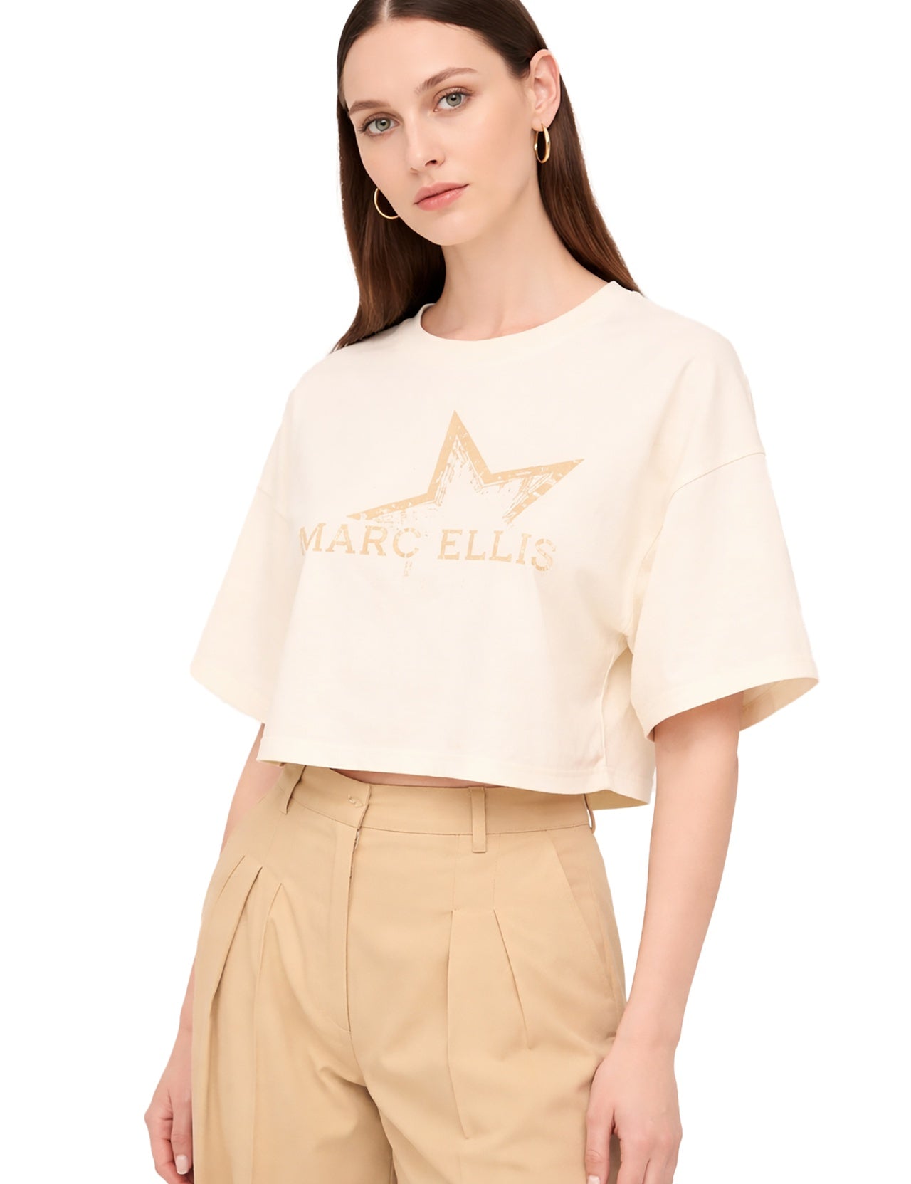 Maglia Donna in Cotone Panna