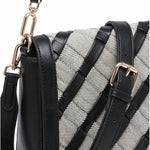 Borsa a Spalla in Pelle Vegana Nero