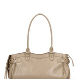 Borsa a Mano in Vera Pelle Cappuccino