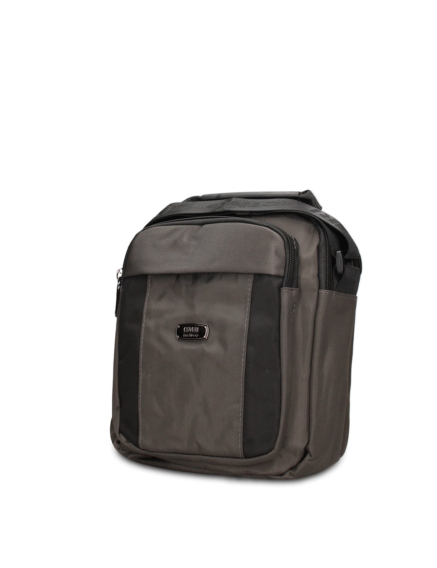Borsa a Tracolla in 100% Pu Vegan Leather Grigio