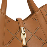 Borsa a Mano in Pelle Cuoio