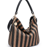 Borsa a Tracolla in Poliestere Marrone