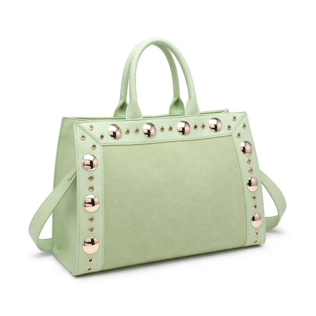 Borsa Shopper in Pelle Vegana Verde