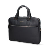 Dunkelblaue Tasche aus echtem Leder