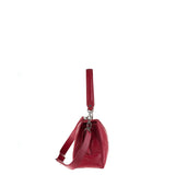 Borsa a Spalla in Vera Pelle Rubino