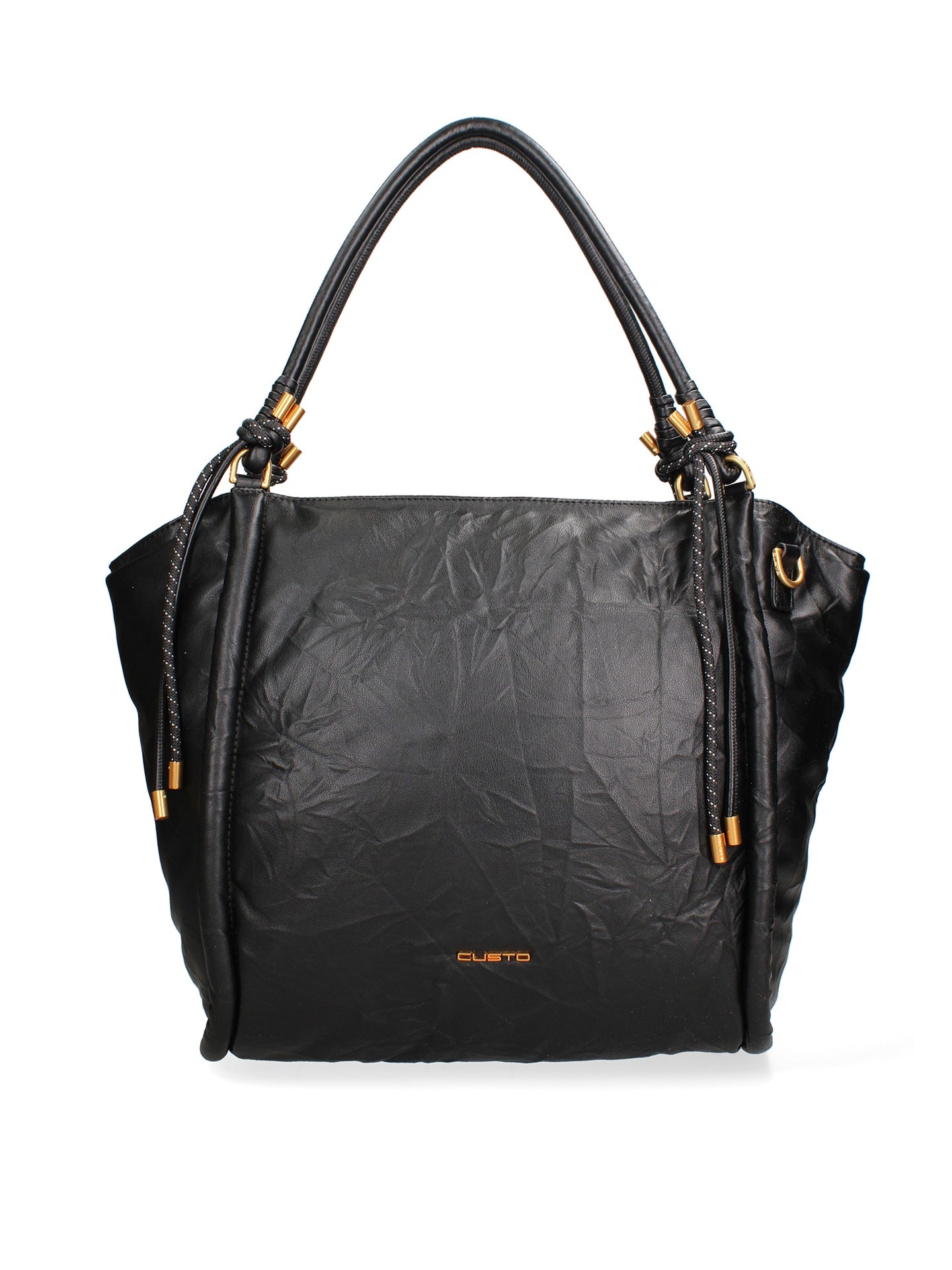 Borsa a spalla CUSTO - Nero