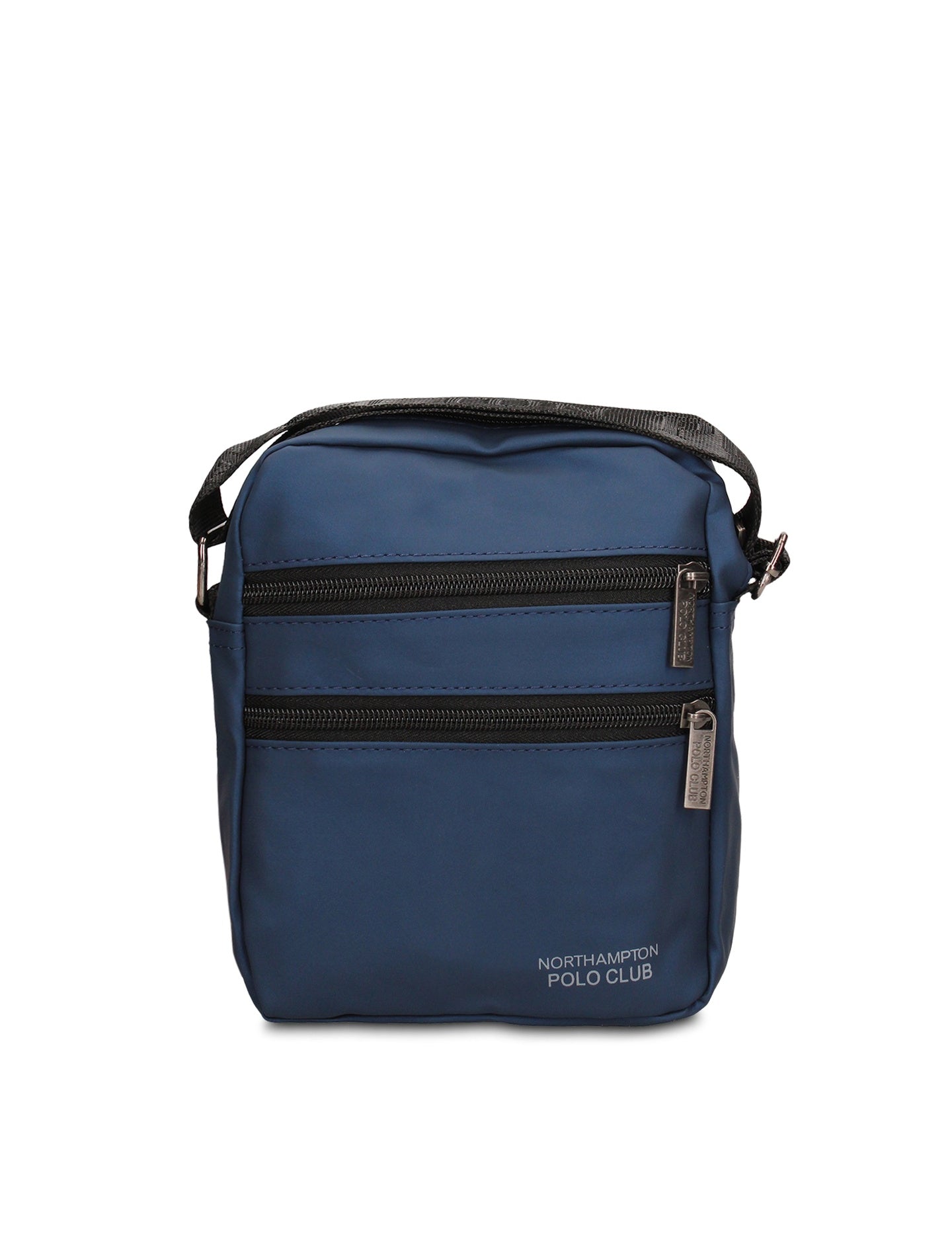 Borsa a Tracolla in 100% Pu Vegan Leather Blu