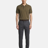 Camicia in Cotone Verde Militare