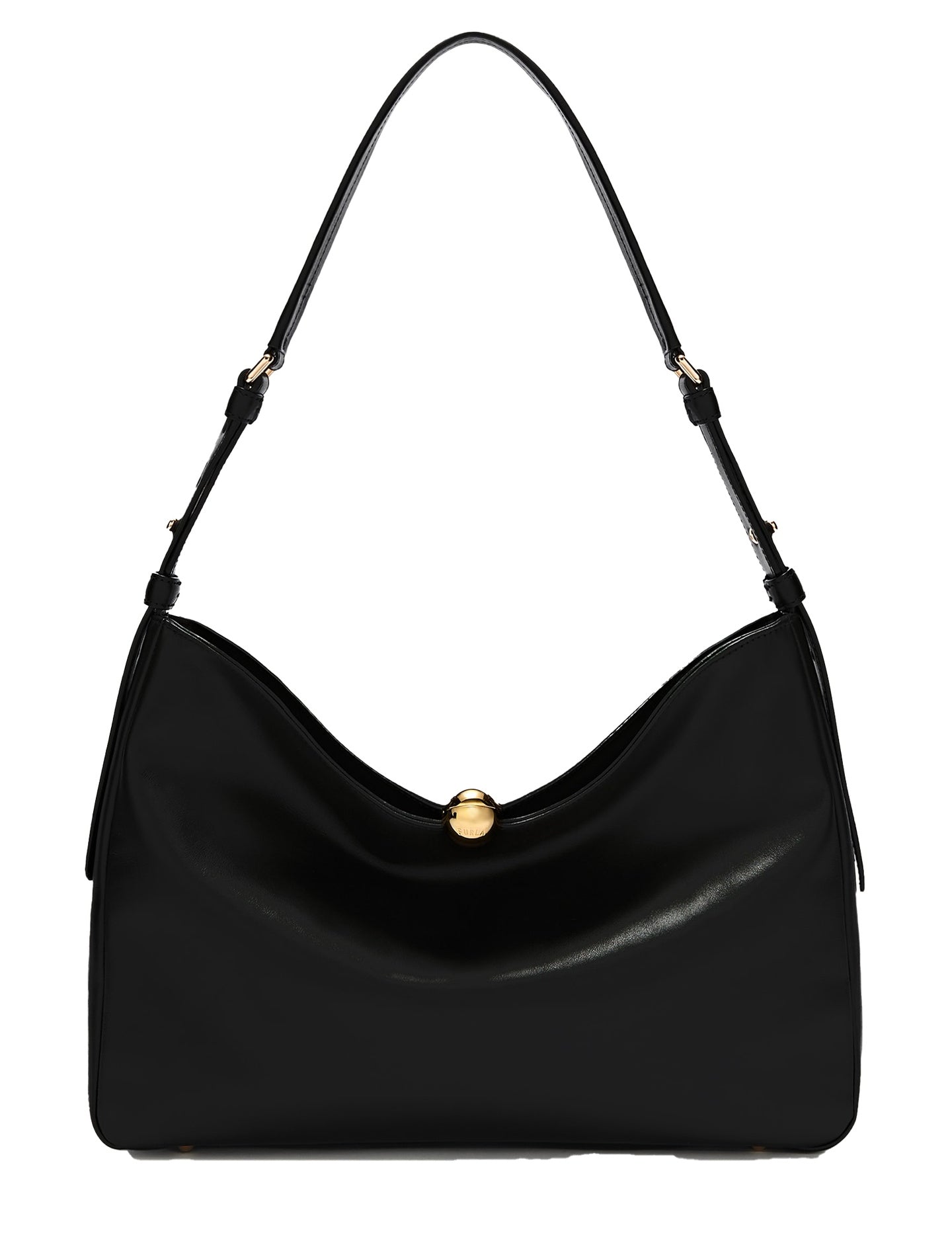 Borsa a Spalla in Pelle Nero Furla