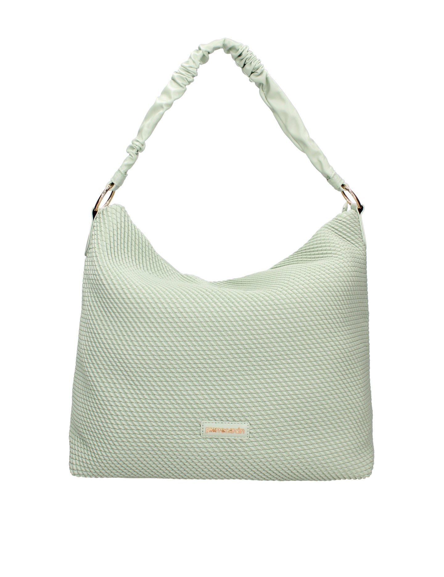 Borsa a Spalla in Polyester Verde Pierre Cardin