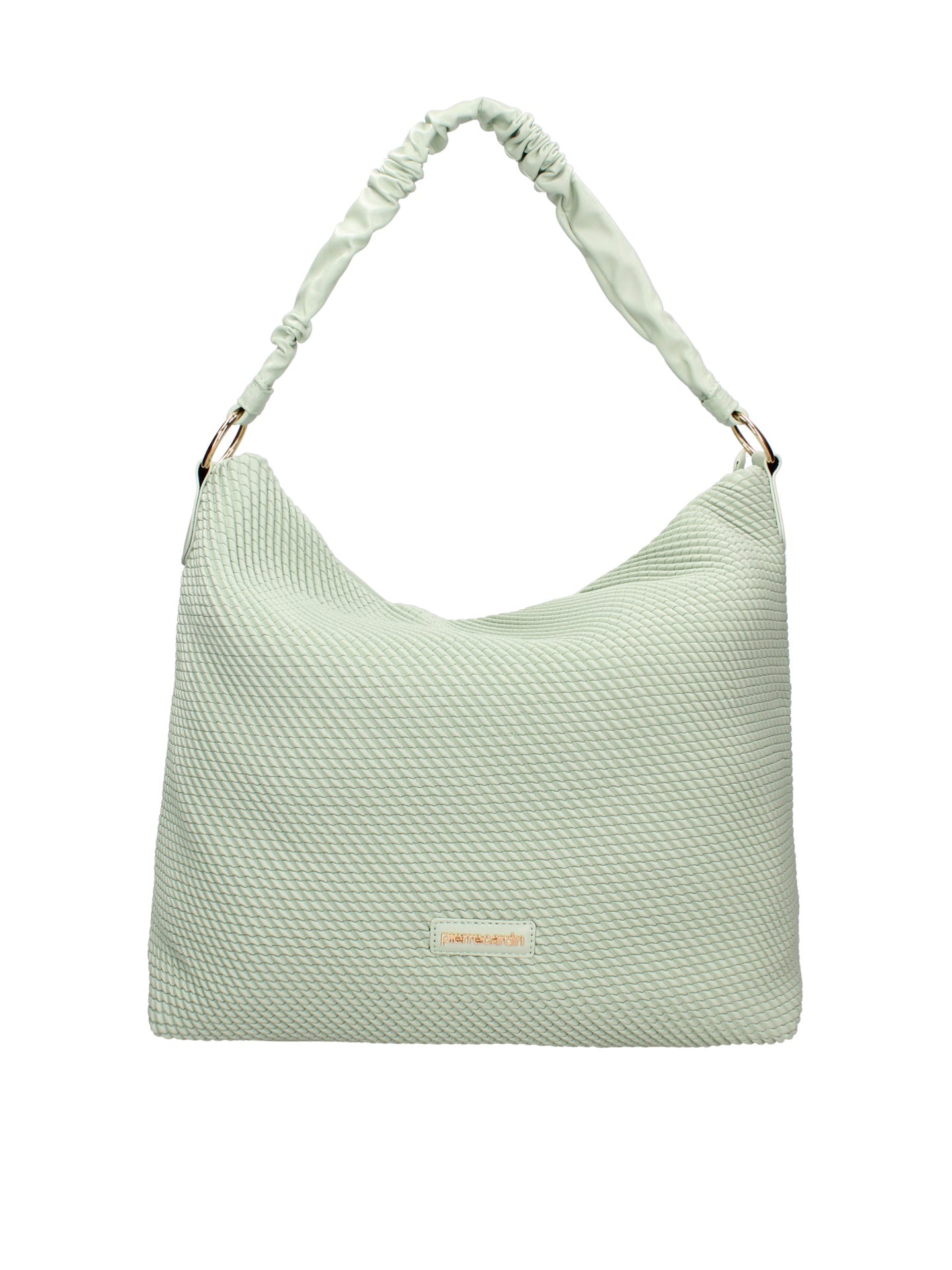 Borsa a Spalla in Polyester Verde Pierre Cardin