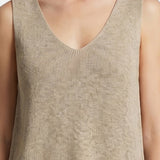 Vestito in Poliestere Taupe