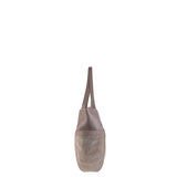 Borsa a Spalla in Vera Pelle Taupe