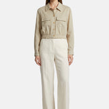 Vestito in Viscosa Taupe